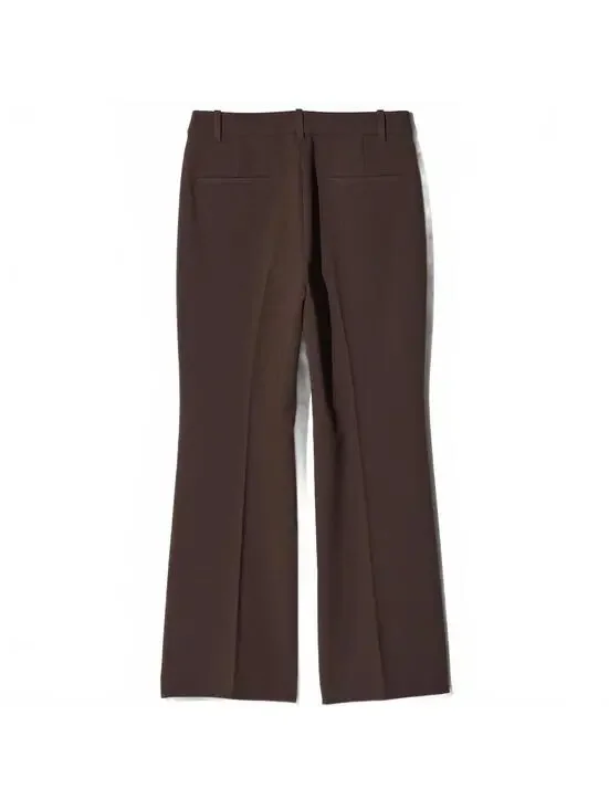 Uniqlo Smart Flare Pants NWT Dark Brown XL - Picture 4 of 9